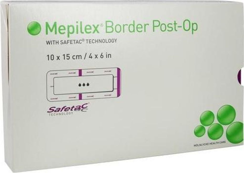 Mepilex Border Medicazione adesiva post-operatoria 10x15 cm Immagine del prodotto 