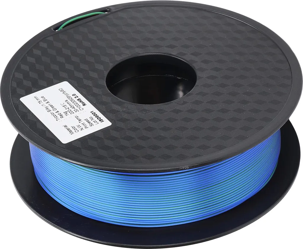 Consommable Impression 3D : Filament PLA Multicolore Satiné 1,75 mm 1kg