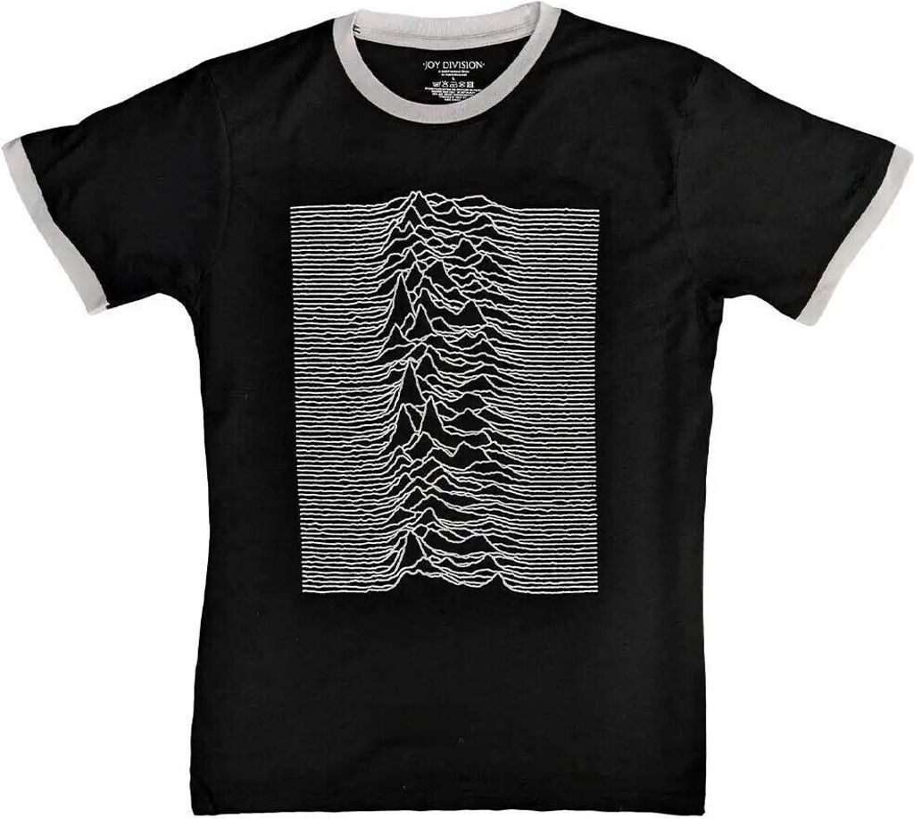 Joy Division - "Unknown Pleasures" T-Shirt für Herren/Damen Uni RO9270 (XXL) (Schwarz)