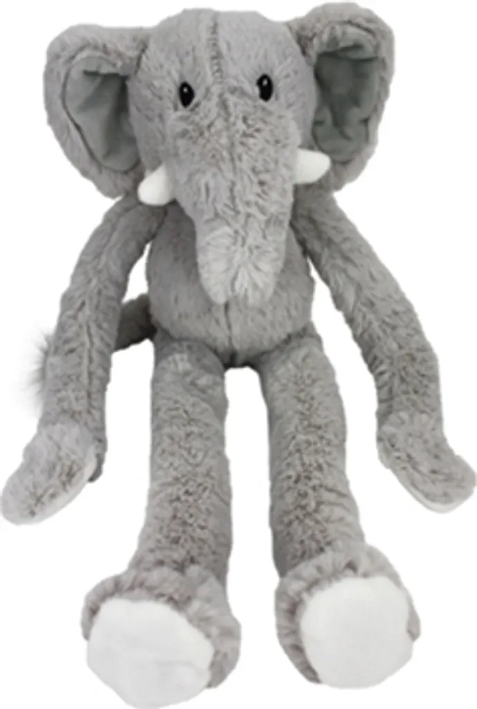 Jouet à bascule Éléphant Safari pour bébé avec socle en bois naturel