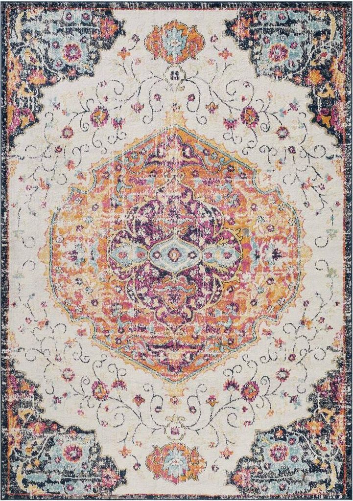 Vintage Orientteppich - LYN3 MED Helle Farben