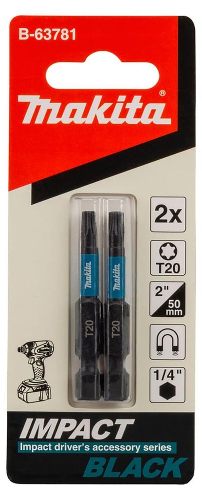 Makita B-63781 Bit T20x50mm 2pz. Immagine del prodotto 
