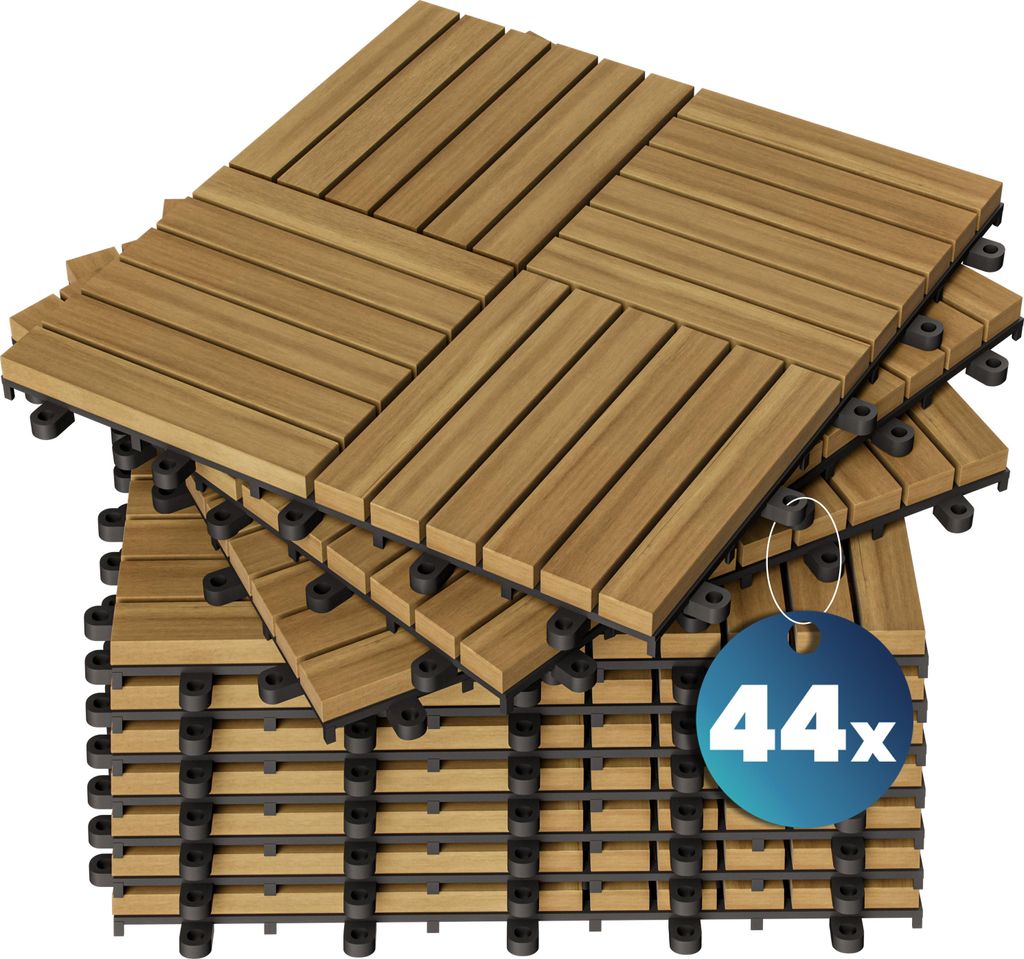 CASARIA Holzfliesen FSC®-zertifiziertes Akazienholz 4 m² Produktbild 