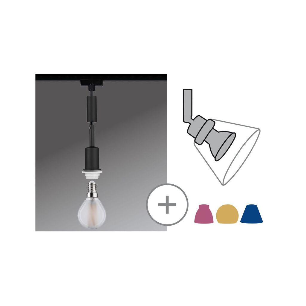 Paulmann URail Suspension DecoSystems Basic noir mat Image du produit 