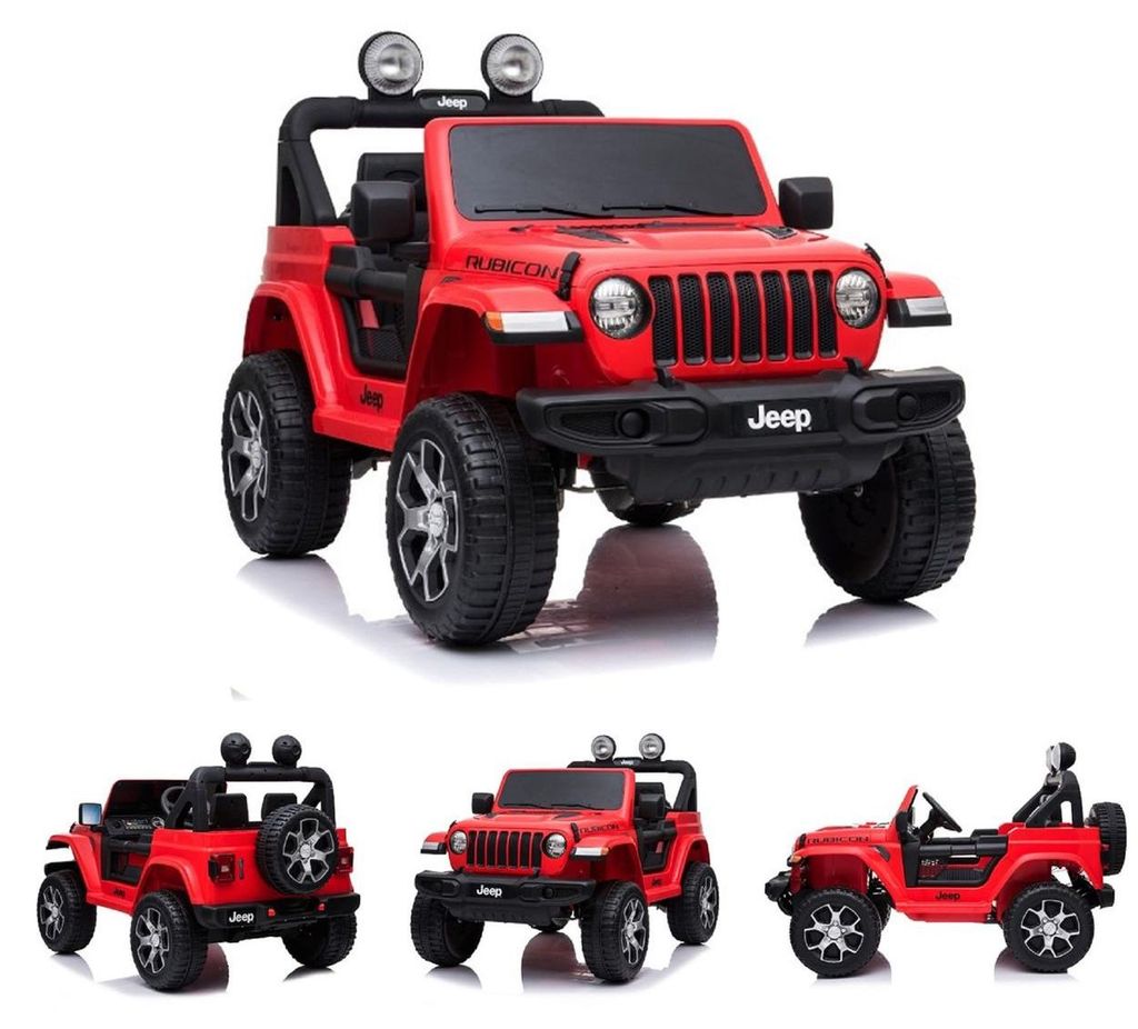ES-Toys Kinder Elektroauto Jeep Wrangler Rubicon EVA Reifen Produktbild 