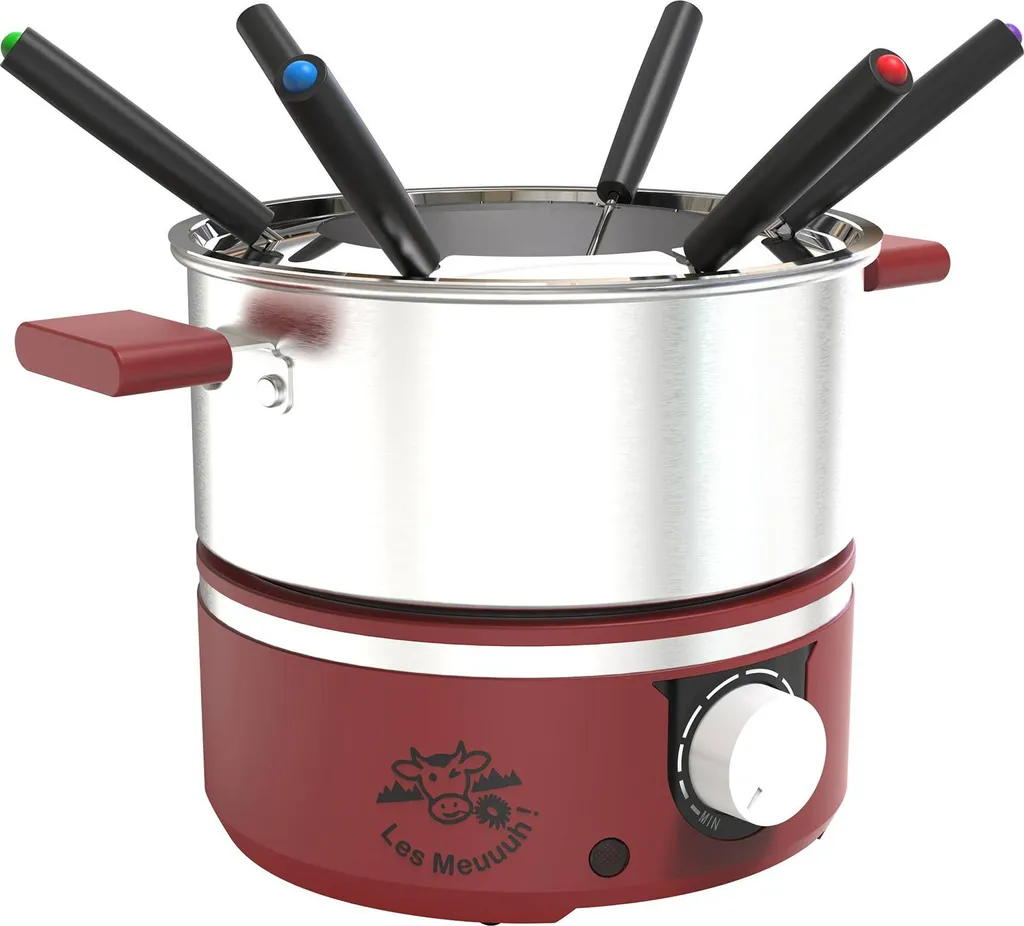 Set Fondue Électrique 650W Little Balance en Inox avec 6 Fourchettes