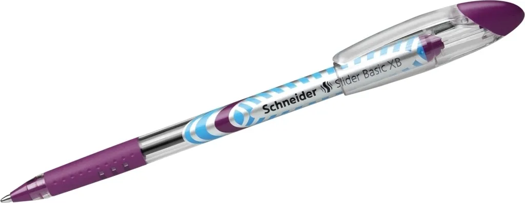 Lot de 10 Stylos à Bille Violet Schneider Slider Basic XB Viscoglide - 3