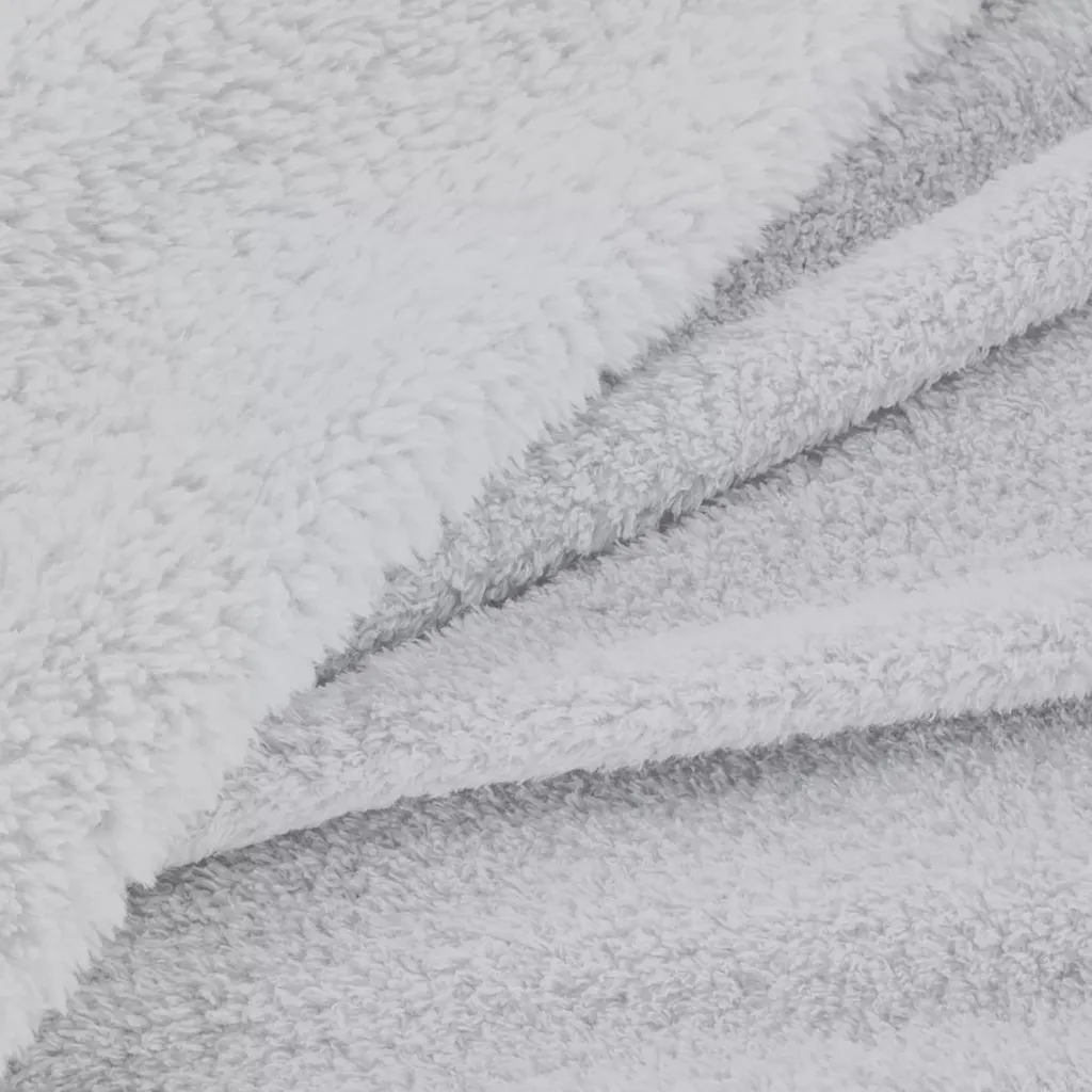 Couverture de canapé LOREN gris clair 170x210 cm : jeté de lit doux