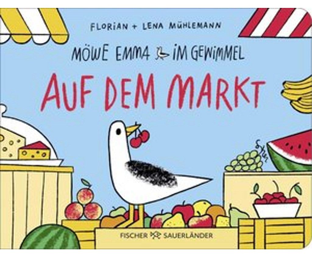 Möwe Emma im Gewimmel: Auf dem Markt