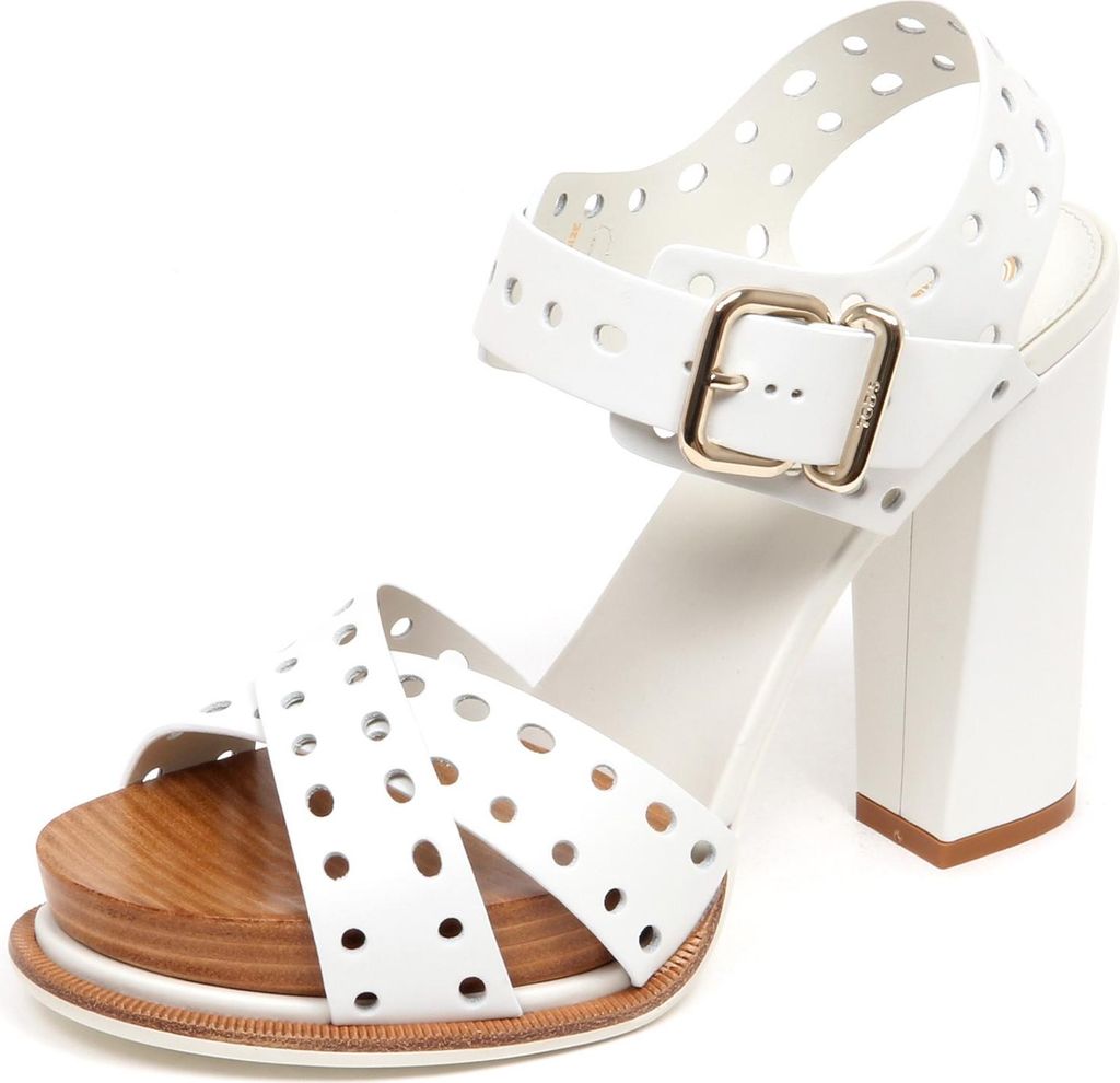 F3228 sandalo donna weiß TOD'S scarpe Sandale Schuh Frau
