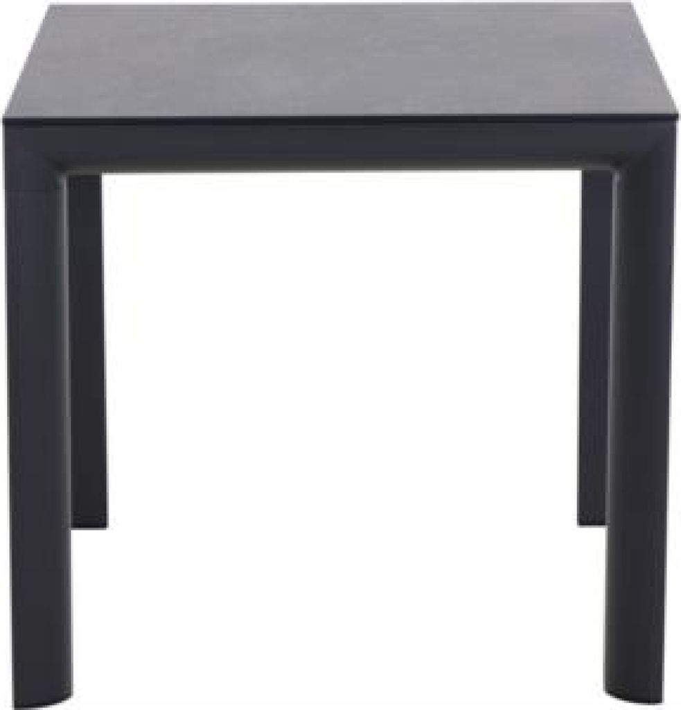Siena Garden Silva Dining Tisch – 80 x 80 cm, Aluminium (matt anthrazit) & HPL Ferro