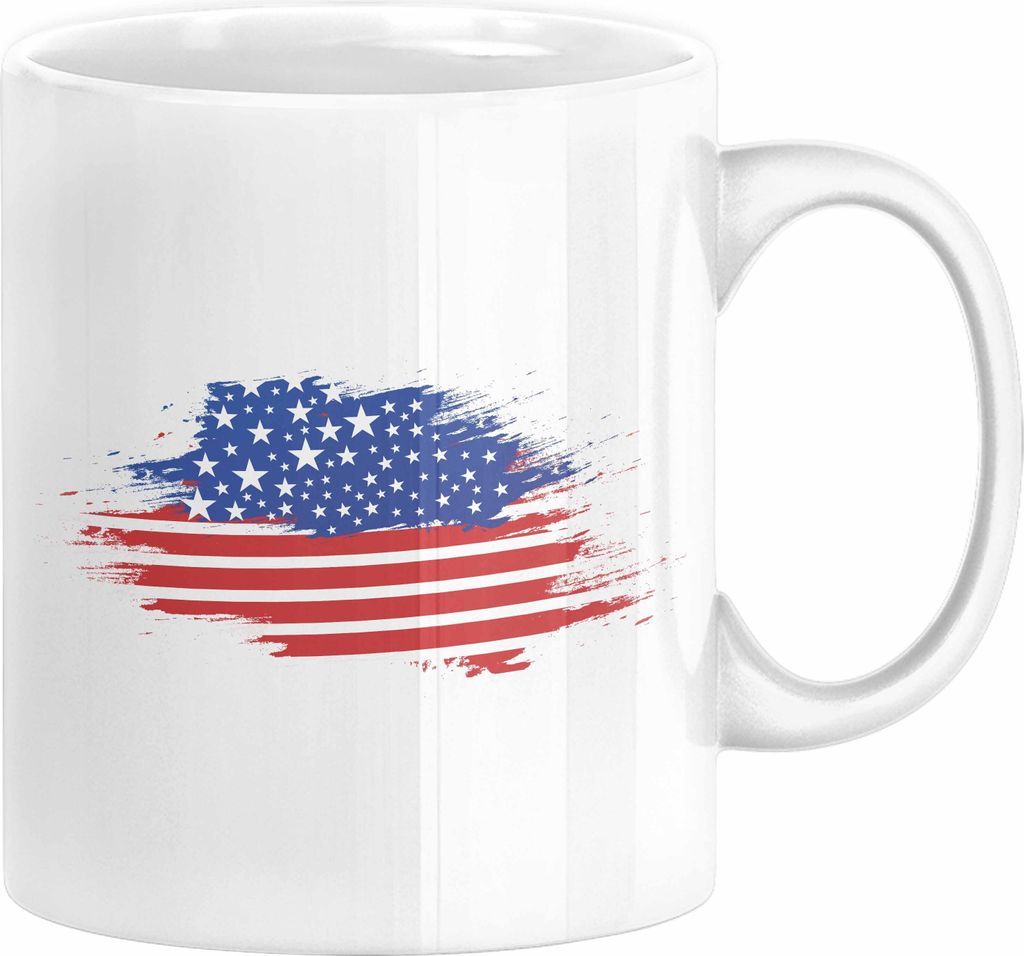 USA Tasse Geschenk Amerika Geschenkidee Auslandjahr Vereinigte Staaten Von Amerika (Weiß)