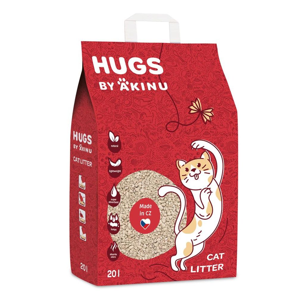 HUGS by Akinu Kremeňová podstielka pre mačky 20 l Obrázok produktu 