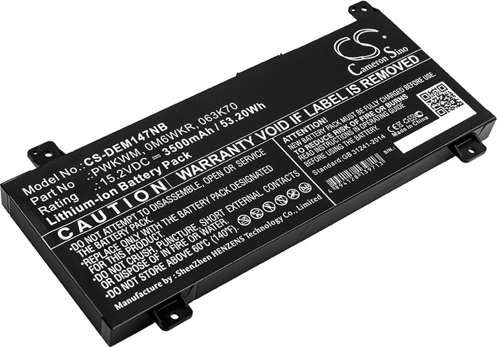 TECHTEK Laptop Akkus Kompatibel mit [DELL] 14-7000, 14-7466, 14-7467, Inspiron 14 7000, Inspiron 14 7466, Inspiron 14 7467, Inspiron 14 GAMING 7467,