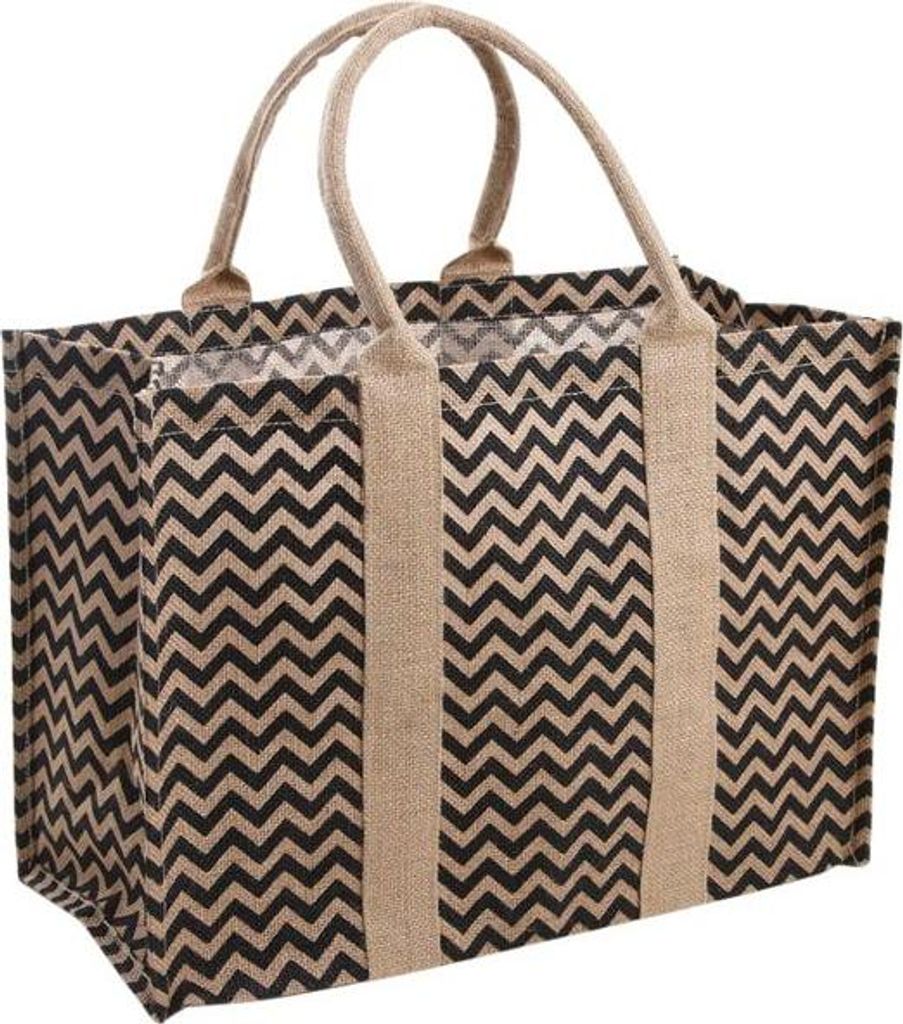 Gespannte Jutebeutel - Zebra-Muster - Aubry Gaspard Produktbild 