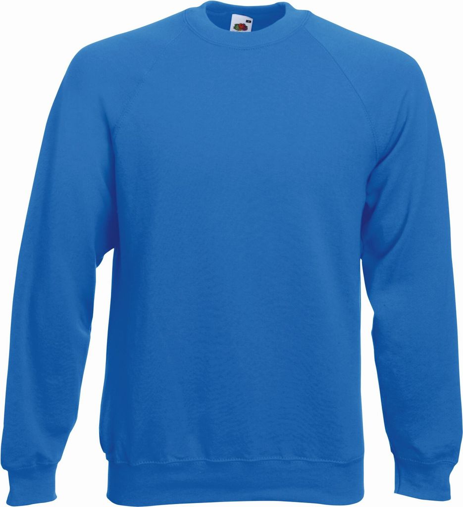 Raglan Sweater | Fruit of the Loom (FOL62216), Farbe:royal blue, Größe:XXL