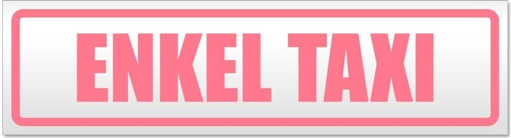 Kiwistar - Autoaufkleber - Hellrosa - 30 x 8 cm - Enkel Ta x i - Hinweis Aufkleber Sticker für Auto, Kfz, Fahrrad, PKW, LKW