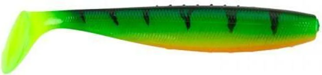 Shad de pêche pour le brochet Iron Claw 12 cm coloris Firetiger réaliste
