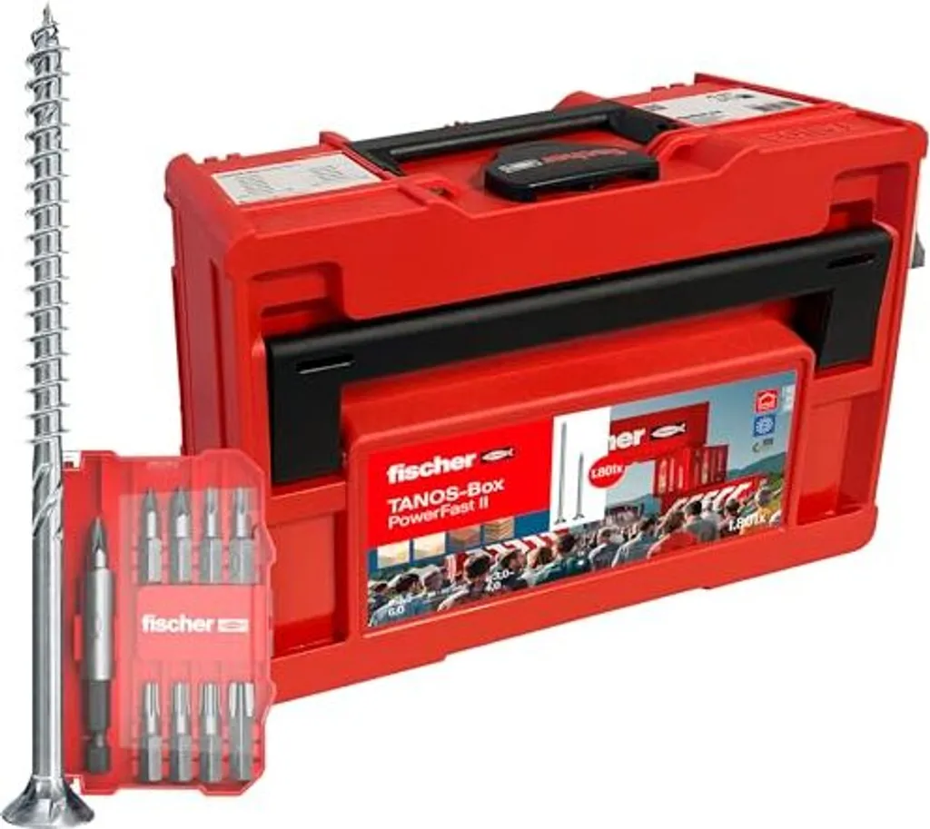 Vis bois haute performance fischer PowerFast II en boîte Tanos M173
