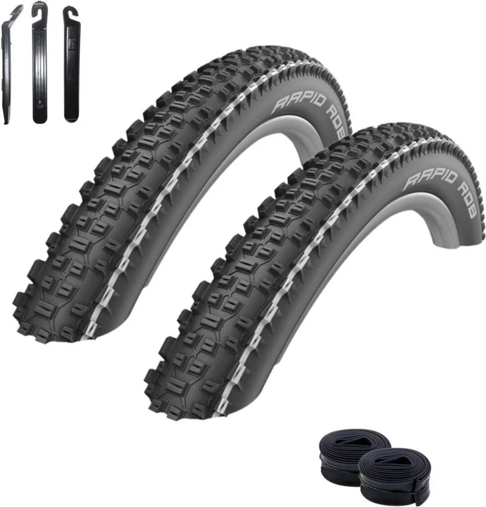 Equipement VTT 27.5 Schwalbe Rapid Rob pour randonnée et chemins secs