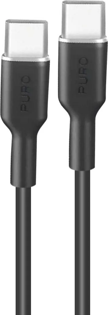 Câble USB-C vers USB-C Puro 1,5m Noir PUUSBCUSBCICONBLK Haute Qualité