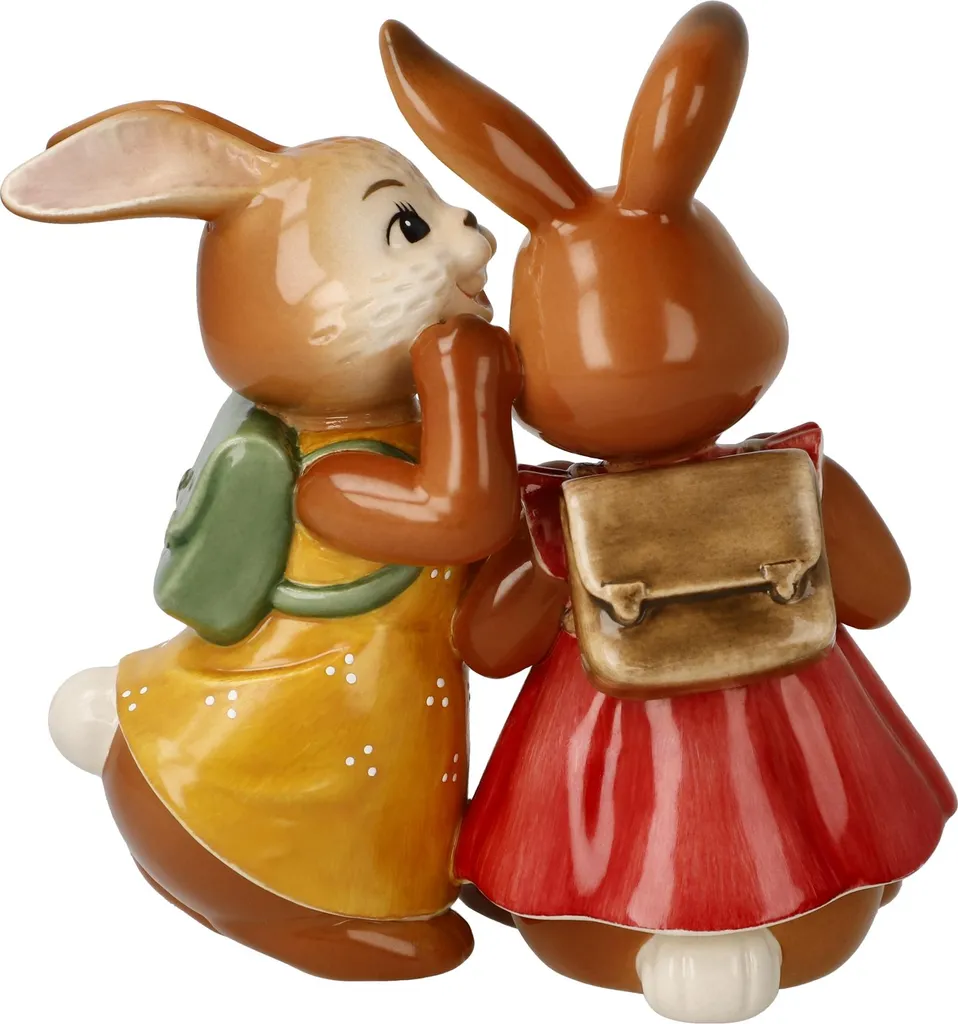 Décoration de Table Printanière avec la Figurine Lapine Goebel en Grès