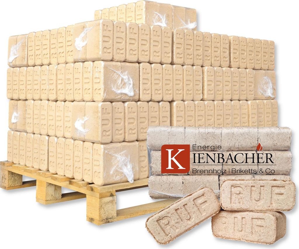 500 kg RUF Briketts Hartholzbriketts aus Buche und/oder Produktbild 
