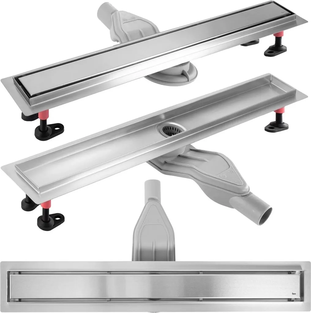 Canalina Doccia Rea Neox Superflow 90 Nickel - Design Filo Pavimento