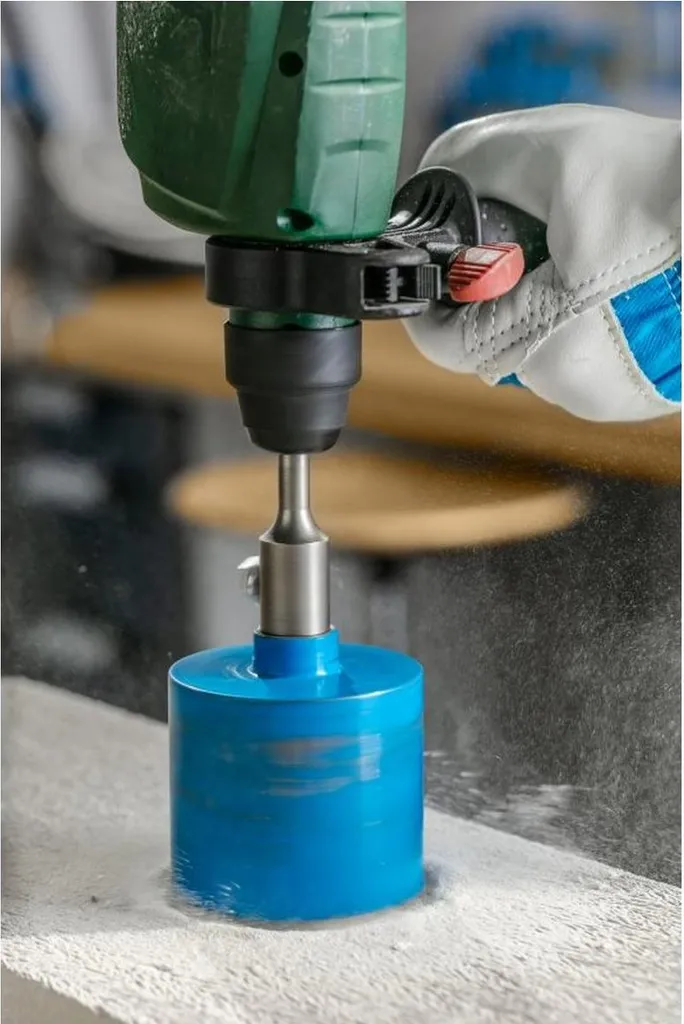 Högert Technik HT6D476 Scie de Lame Segmentée Diamantée Bleu et Noir