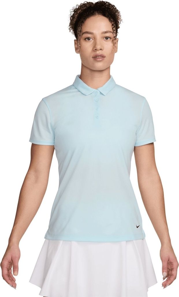 Nike Dri-Fit Victory Womens Golf Glacier Blue/Black L Polo-Shirt