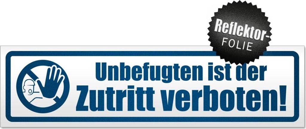 Unbefugten Zutritt verboten Magnetschild Schild magnetisch