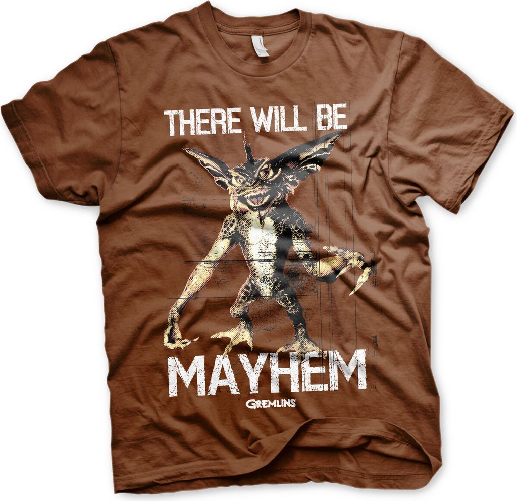 There Will Be Mayhem T-Shirt - X-Large - Brown