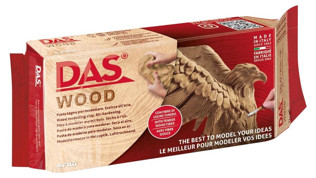 Pasta do modelowania na bazie drewna Das 700g do użytku Zdjęcie produktu 