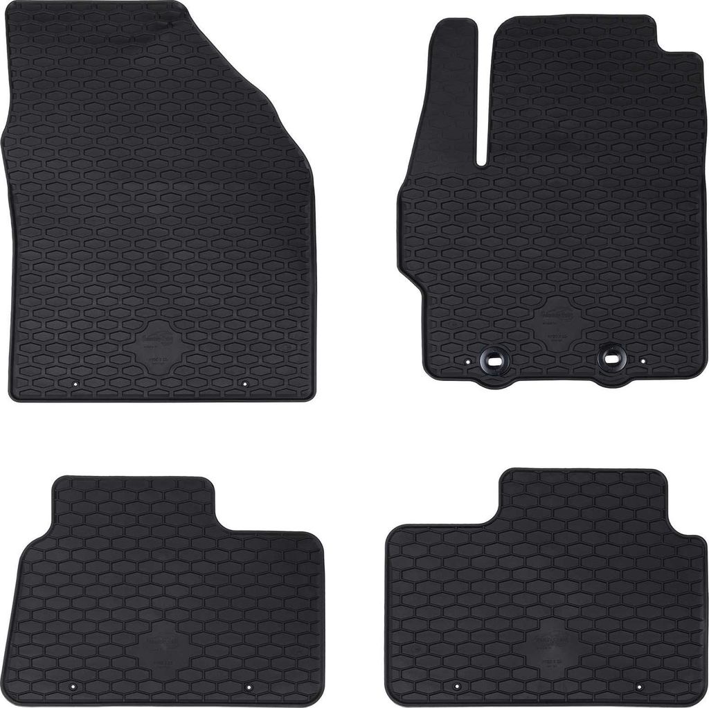 Autofußmatte 4 pcs Schwarz Geeignet für Toyota AYGO X 2022-