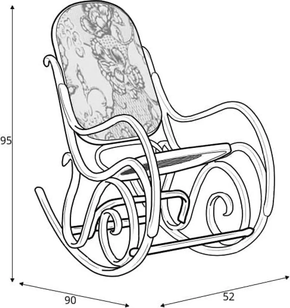 Fauteuil Max 2 basculant : structure robuste en métal et bois de hêtre