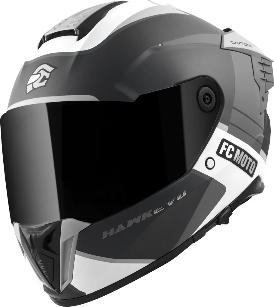 Casque de moto intégral Hawk EVO-X FC-Moto noir et gris mat taille L