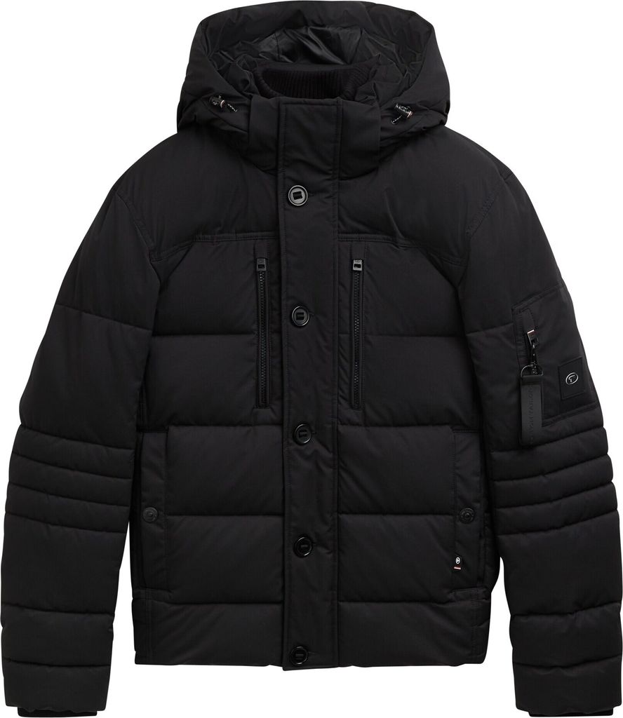 Pufferjacke mit abnehmbarer Kapuze