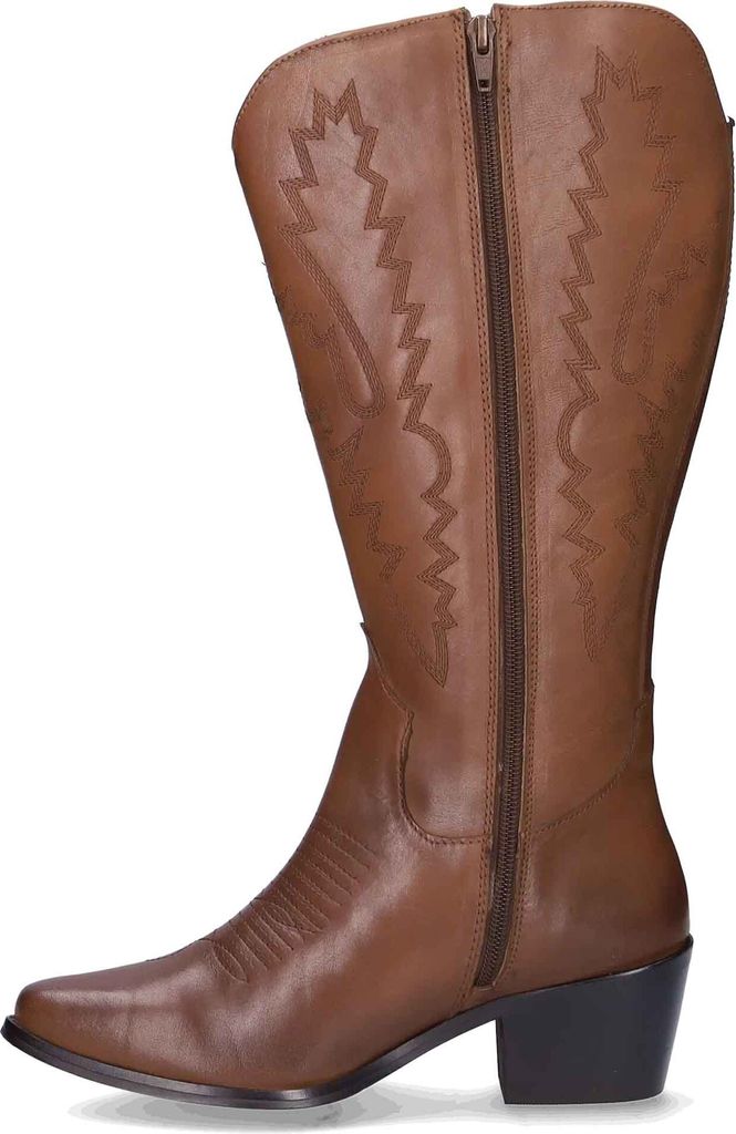 JJ Footwear Cergy Stiefel in Übergrößen Braun 1221003-711Cognac in Weite XXXL