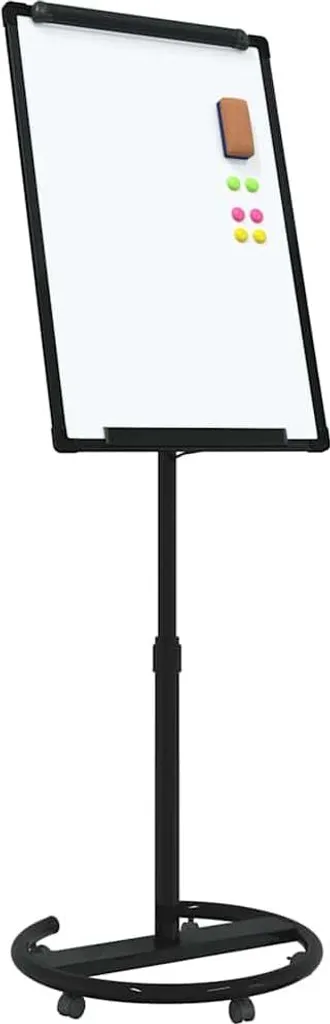 vidaXL Lavagna Magnetica 62x62x195 cm EPS - Stand Mobile per Ufficio
