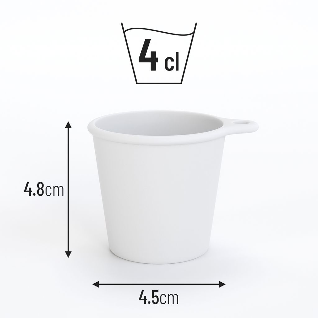 SoPro 6x Schnapsbecher Plastik 4 cl wiederverwendbar - Produktbild 