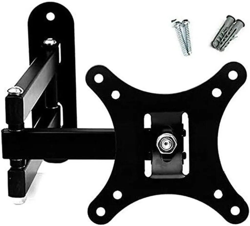 Support Montage TV Noir B ré - Fixation Murale Robuste pour Écran Plat