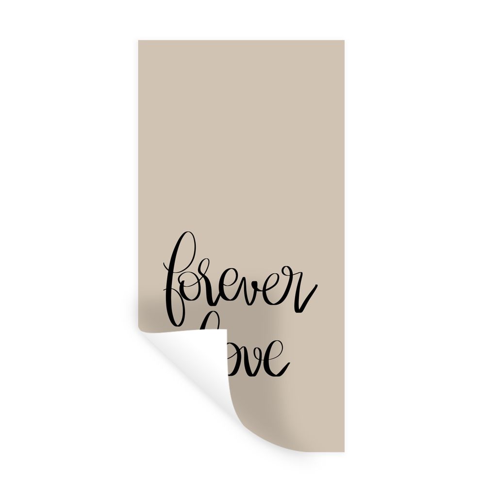 MuchoWow Wandtattoo Wandsticker Wandaufkleber Liebe - Sprichwörter - Ehepaar 20x40 cm Selbstklebend und Repositionierbar - Selbstklebend - Fotot...