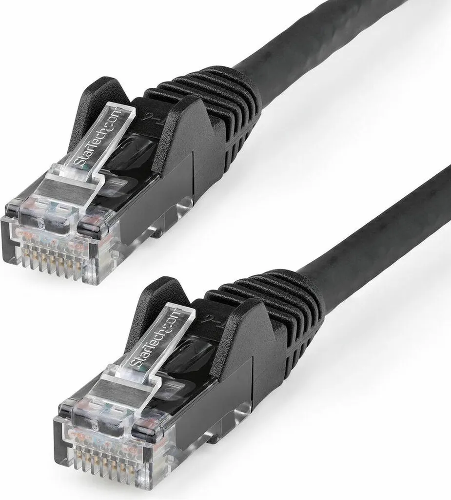Cavo di rete rigido UTP di categoria 6 Startech N6LPATCH15MBK Nero 15 m