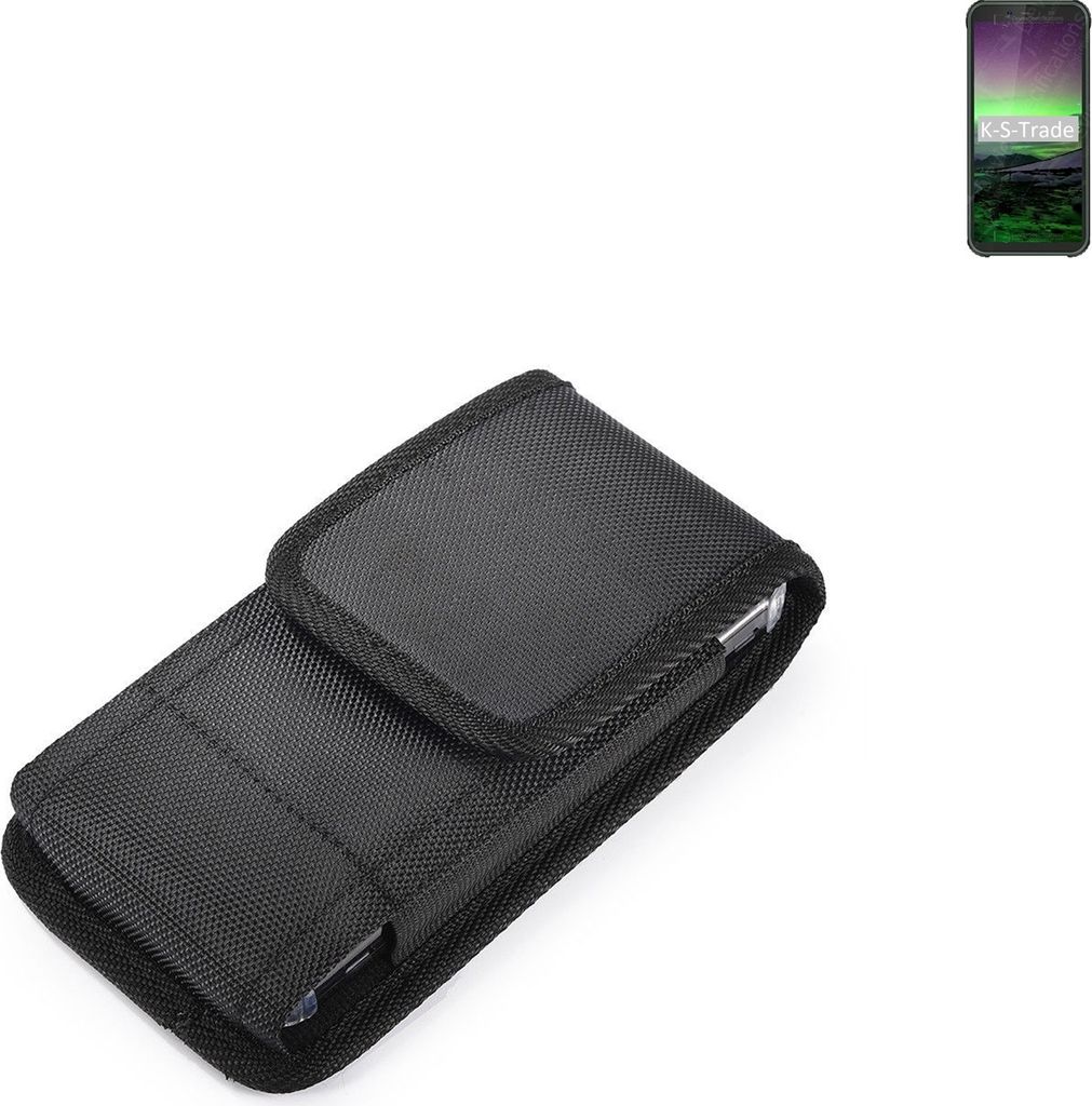 Holster Gürteltasche kompatibel mit Blackview BV5500 Pro Holster Gürtel Tasche wasserabweisend Handy Hülle Schutz Hülle Outdoor schwarz K-S-Trade
