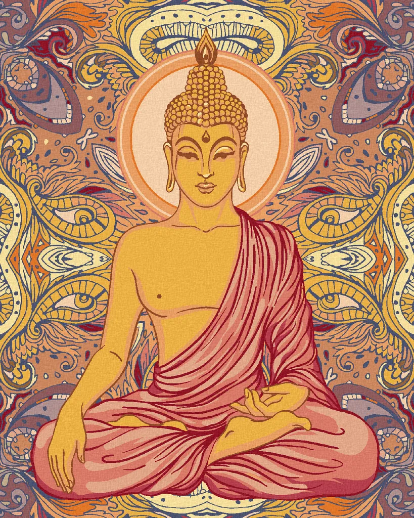 Zuty Diamond Art - Buddha e Ornamenti 40x50cm - Edizione Premium