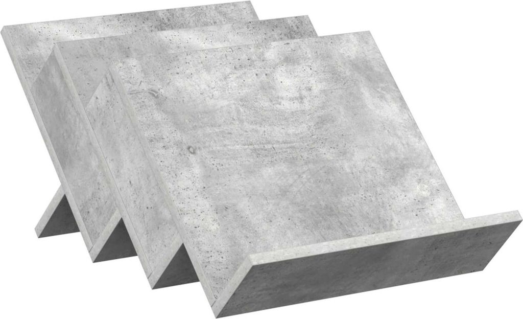 Magazinregal Beton Grau 53 x 40 x 28,5 cm Holzwerkstoff