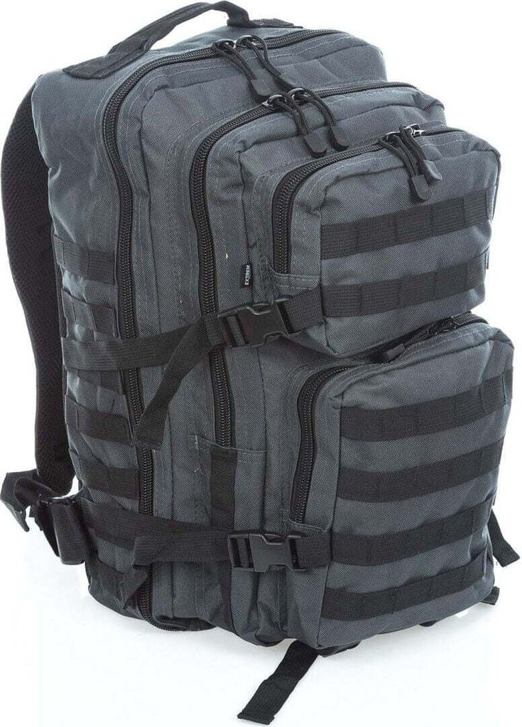 J Jones Herren große Wanderrucksack Reise Rucksack im Militärstil Grau