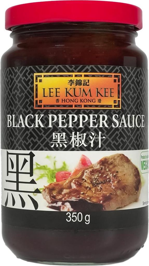 LEE KUM KEE Schwarzpfeffersauce 350g | Schwarze Pfeffer Produktbild 