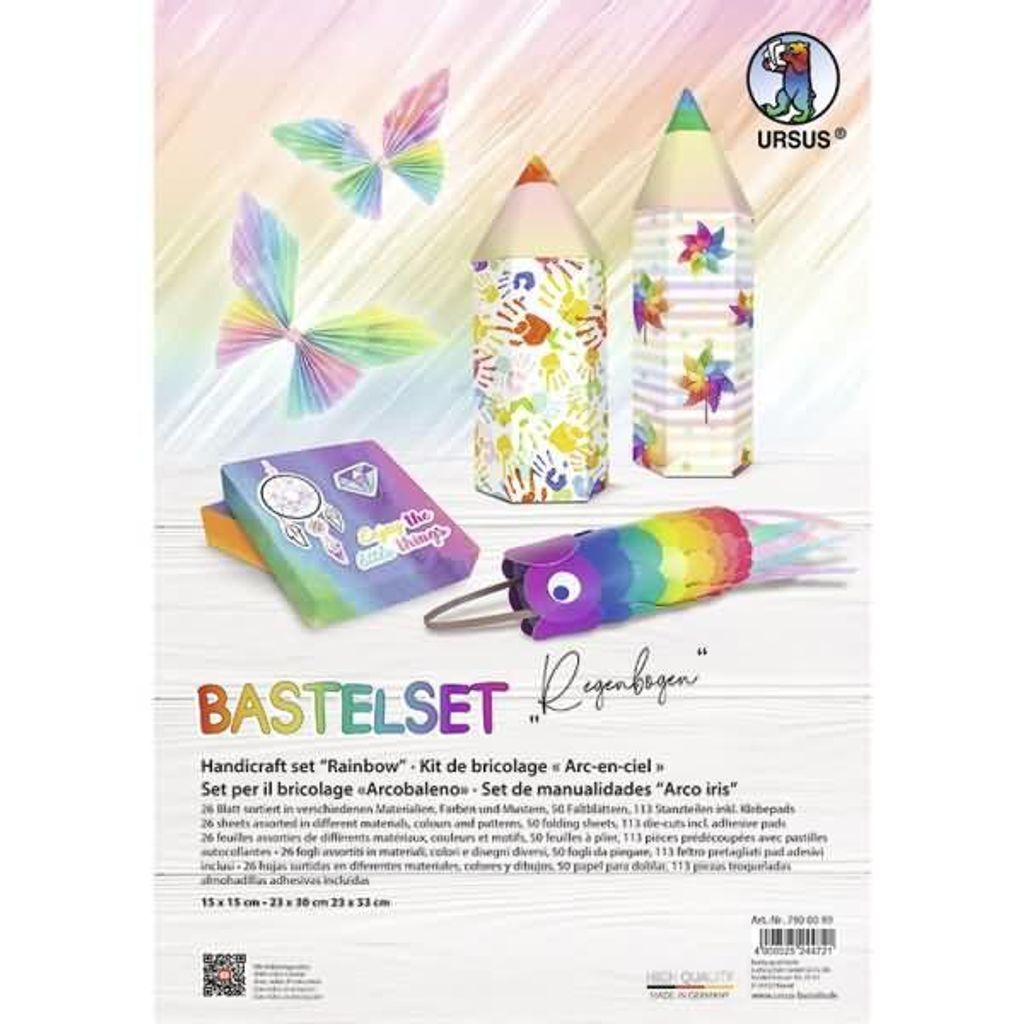 Ursus BASTELSET "REGENBOGEN" - 189 TEILE
