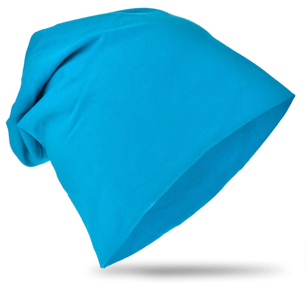 Kinder Beanie Unifarbe Lichtblau S